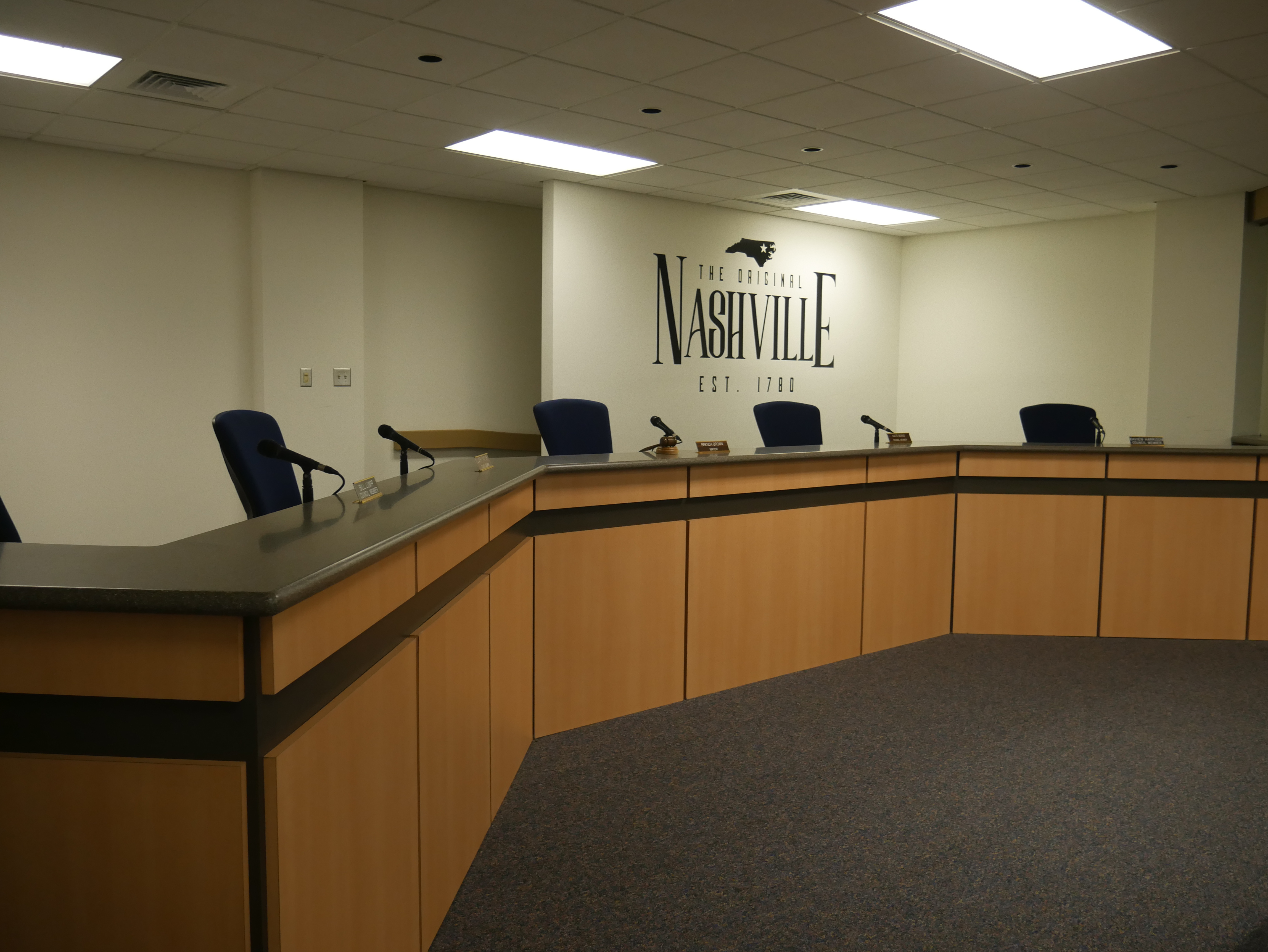 Council seats at table