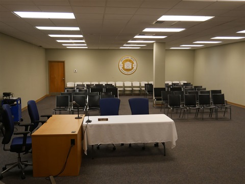 Sitting area of the Council Chamber