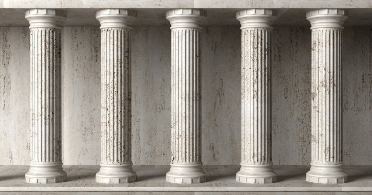Picture of stone columns