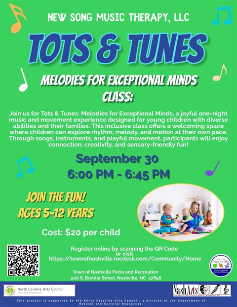 Music and movement class for children with special needs. 